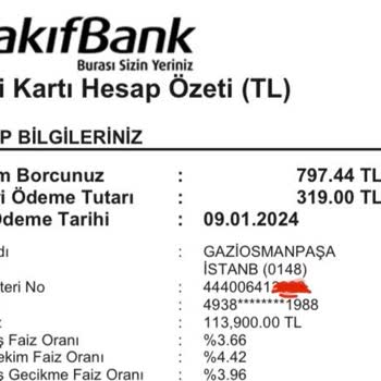 VakıfBank Kart Limitimi Düşürdüm Yükselmiyor