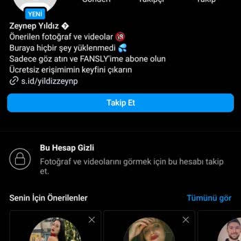Wix.com Fansly Sitesinde Adıma Açılan Sahte Hesap