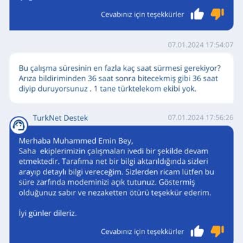 TurkNet Teknik Destek Yok