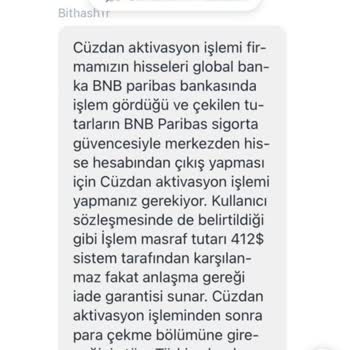 Bithashtrr.com Hesap Aktifleştirme Problemi Ve Çözüm Beklentisi