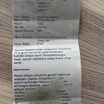 Hayal Kırıklığı Siemens Küçük Ev Aletleri