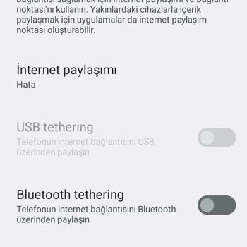 Yeni Aldım Omix X5 İnternet Paylaşımı Açmıyor