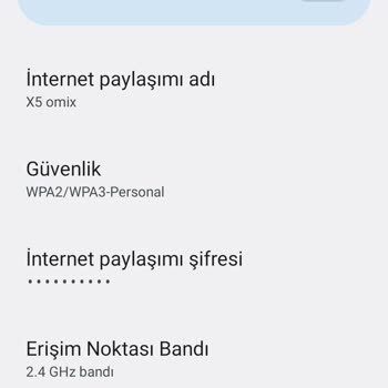 Yeni Aldım Omix X5 İnternet Paylaşımı Açmıyor