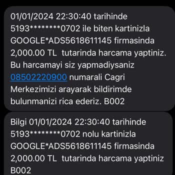Google Hesabımdan İzinsiz Çekim