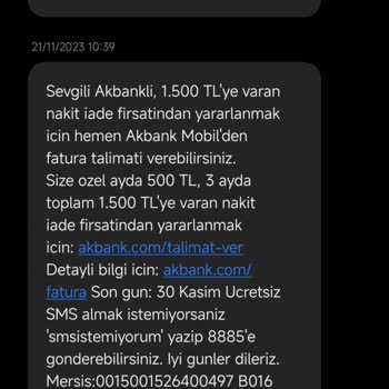 Akbank Otomatik Talimat Yalanı