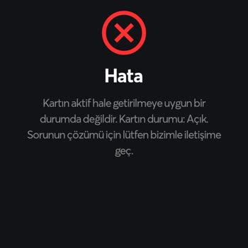 Papara Kart Aktive Edilmiyor