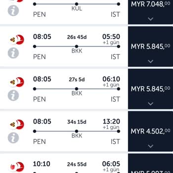 THY Uçuş Takvimindeki Eksiklikler