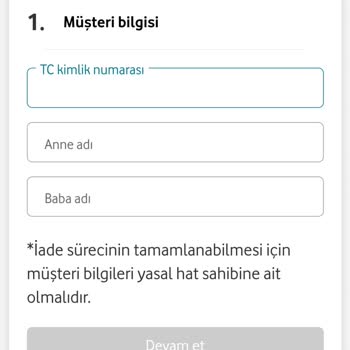 Vodafone Para İademi Yapmıyor