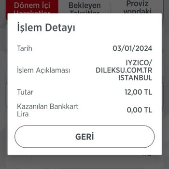 iyzico Kredi Kartımdan İznim Dışında Para Çekimi
