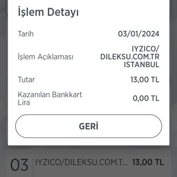 iyzico Kredi Kartımdan İznim Dışında Para Çekimi