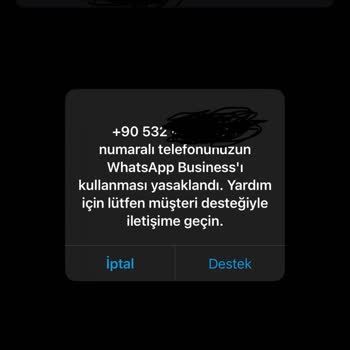 WhatsApp Business WhatsApp Hesabım Engellendi