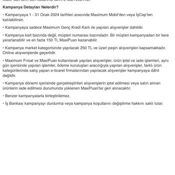 İş Bankası Maxi Puanları Yüklemiyor