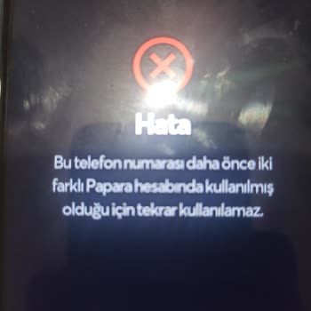 Papara Veli İzni Hatası