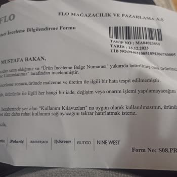 FLO Mağazası Parçalanmış Ayakkabıyı Değiştirmedi