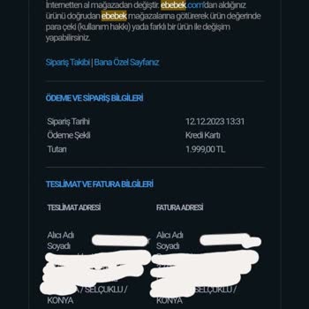 E-Bebek Sanal Mağaza Pişmanlıktır.