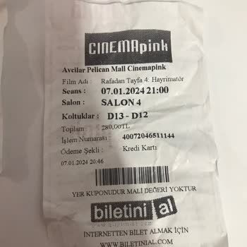 Cinema Pink Fazla Ücret Alıyor.
