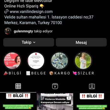 Vanilin Design Ürün Gönderimi Yapmıyor