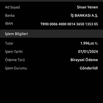 Vanilin Design Ürün Gönderimi Yapmıyor