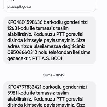 PTT Kargo Num Sorumsuz Tavırları