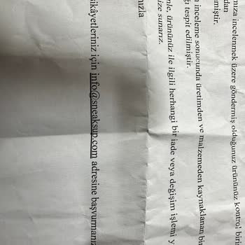 Sneaks Up Markalı Şortun İlk Yıkamada Hasar Görmesi Üzerine İnceleme Süreci