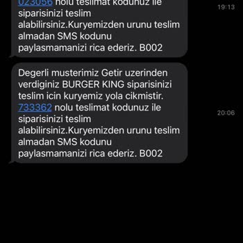 Getir Siparişimde Yaşadığım Sorun