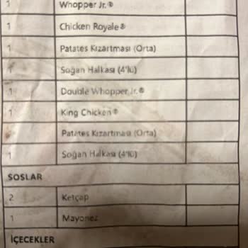 Burger King’den Sipariş Verince Yaşadığım Sıkıntı