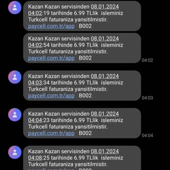 Turkcell Paycell Kazan Kazan 3 Alana 1 Bedava Vermiyor! Para Kesiyor!