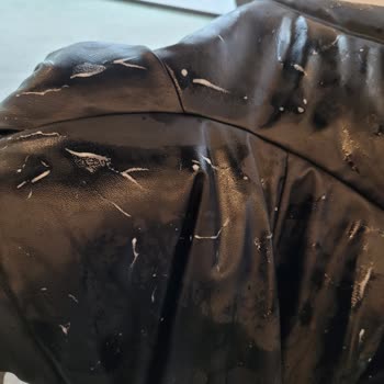 Siyah Zara Deri Mont Köpürüyor!