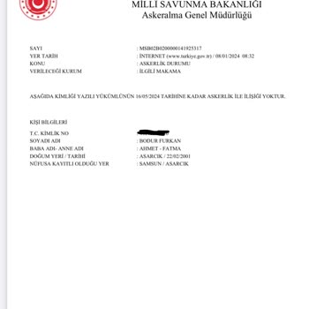 Milli Savunma Bakanlığı Celp Ve Sevk Dönemi