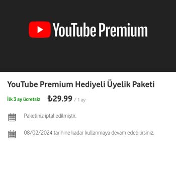 Vodafone Üyelik Ücreti Sorunu