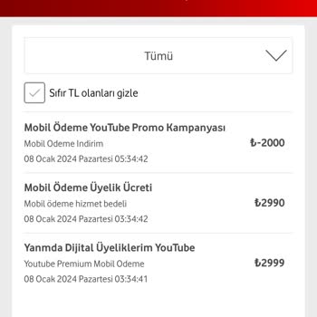Vodafone Üyelik Ücreti Sorunu