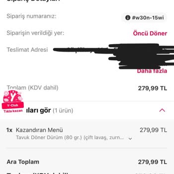 Yemeksepeti Kupon Handikapı 100 TL Oyunu