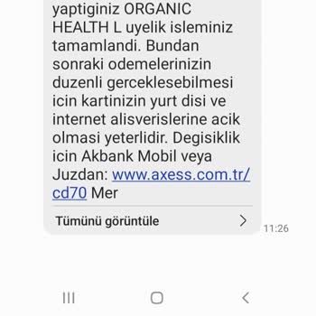 Organic Health Supplies Mağduriyet Dile Getiriyorum