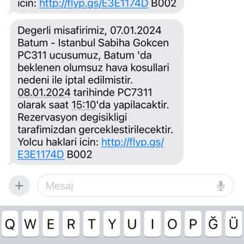 Pegasus Uçak İptali ve Mağduriyet