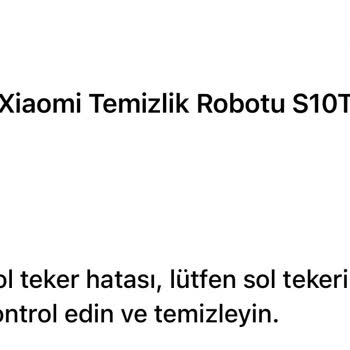 Comfor Xiaomi S 10T Robot Süpürge: Garanti Sorunu