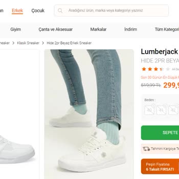 Lumberjack FLO Ayakkabı İnternet Sitesinden Şikayetçiyim