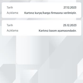 Kuryenet Kartımı Bana Ulaştırmıyor