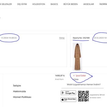 Kayra Giyim Online Alışveriş Sitesinde Yaşanan Müşteri Mağduriyeti