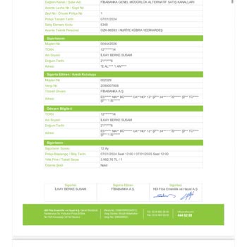 Fiba Banka Bilgi Dışı Hayat Sigortası İptali