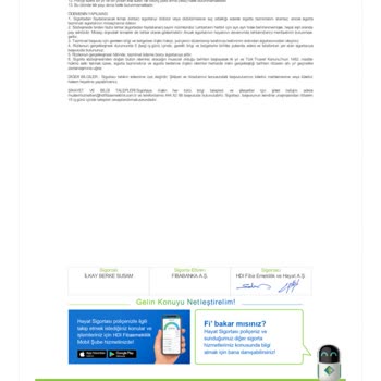 Fiba Banka Bilgi Dışı Hayat Sigortası İptali