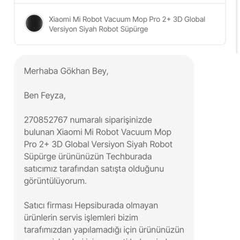 Hepsiburada Çevrimiçi Mağazadan Alınan Robot Süpürge Sorunları