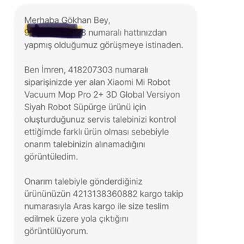 Hepsiburada Çevrimiçi Mağazadan Alınan Robot Süpürge Sorunları