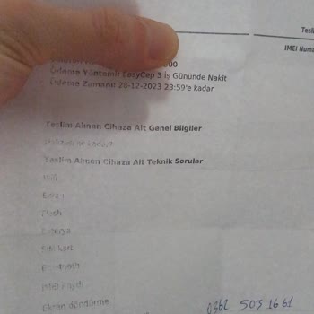 EasyCep Satılan Cihazın Ödemesi Yapılmıyor.