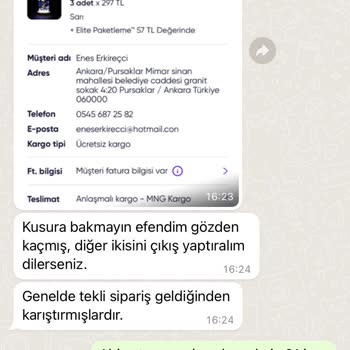 Valentirose Eksik Sipariş Yolladı 30 Gün Oldu Dönüş Yok