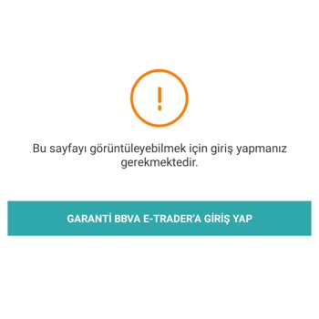Garanti BBVA Yatırım E-Trader Giriş Sorunu Yaşıyorum!