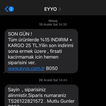 Eyyo Butik Mağazasında Şikayet