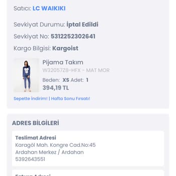 LCW Mağazası Şikayet