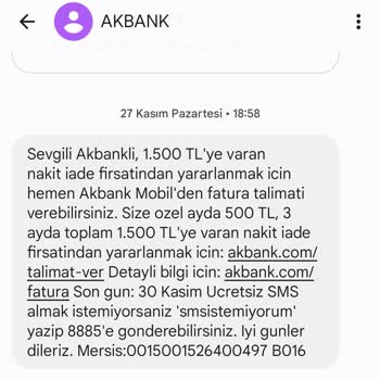 Akbank İle Sorun Yaşama