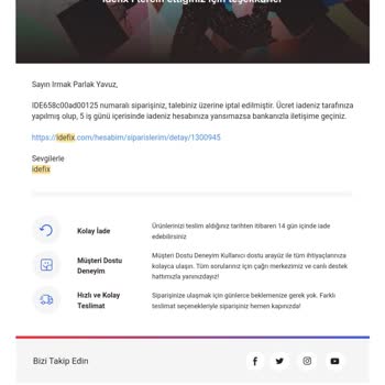 Ücret İadesi Yapmaması
