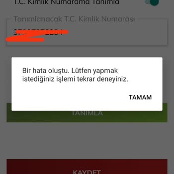 Passolig T. C. Tanımlama Hatası
